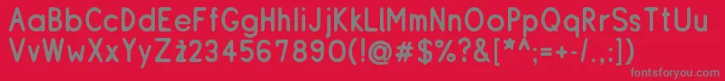 Resir Font – Gray Fonts on Red Background