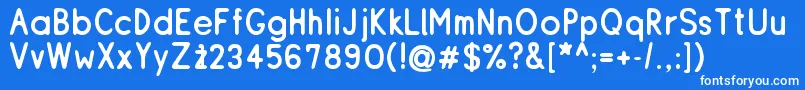 Resir Font – White Fonts on Blue Background
