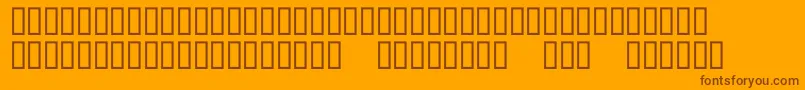 McsAlhadaDeco Font – Brown Fonts on Orange Background