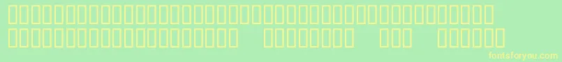 Weitere Informationen zur McsAlhadaDeco-Schriftart McsAlhadaDeco-Schriftart – Gelbe Schriften auf grünem Hintergrund