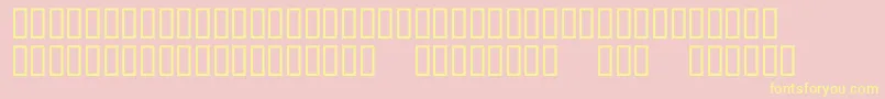 McsAlhadaDeco Font – Yellow Fonts on Pink Background