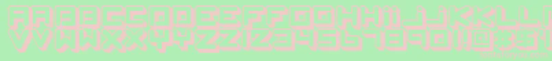 SpleenMachineAz Font – Pink Fonts on Green Background