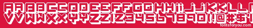 SpleenMachineAz Font – White Fonts on Red Background