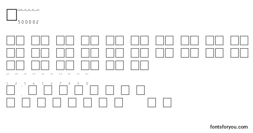 Schriftart V500002 – Alphabet, Zahlen, spezielle Symbole