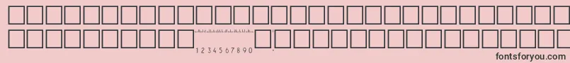 V500002 Font – Black Fonts on Pink Background