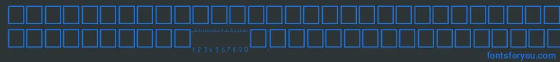 V500002 Font – Blue Fonts on Black Background