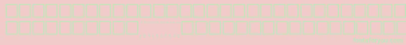 V500002 Font – Green Fonts on Pink Background