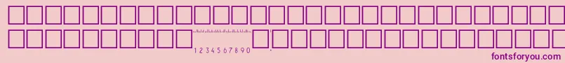 V500002 Font – Purple Fonts on Pink Background