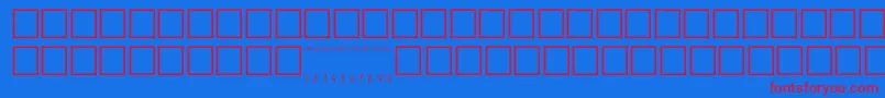 V500002-Schriftart – Rote Schriften auf blauem Hintergrund