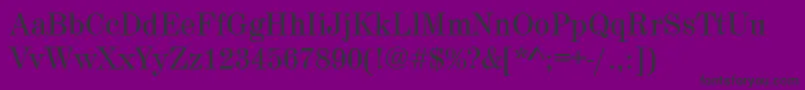 MadeiraRegular Font – Black Fonts on Purple Background