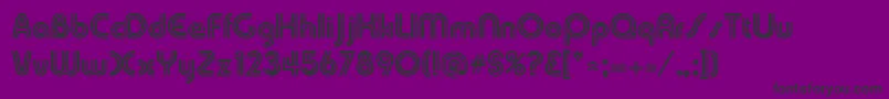 DuoLineRegular Font – Black Fonts on Purple Background