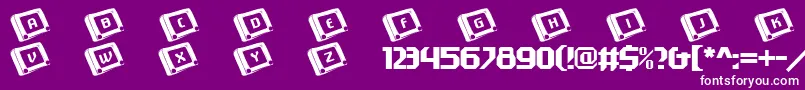 101Etchasketch Font – White Fonts on Purple Background