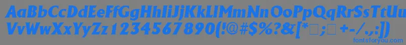 AnkuraSsiItalic Font – Blue Fonts on Gray Background