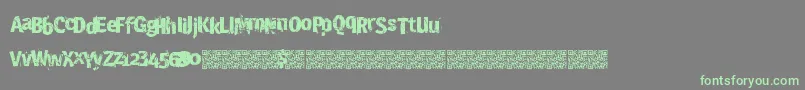 Crashsite Font – Green Fonts on Gray Background