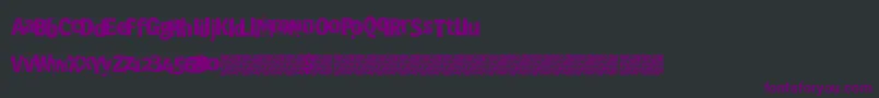 Crashsite Font – Purple Fonts on Black Background