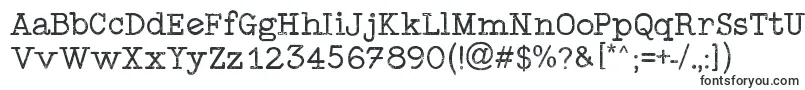 TypewriterStyle-fontti – terävät fontit