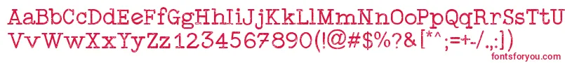 TypewriterStyle Font – Red Fonts