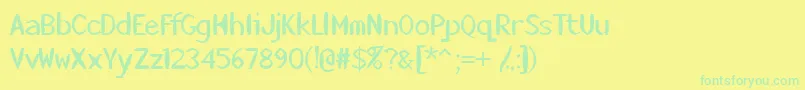 Подробнее о шрифте Killerstumps Шрифт Killerstumps – зелёные шрифты на жёлтом фоне