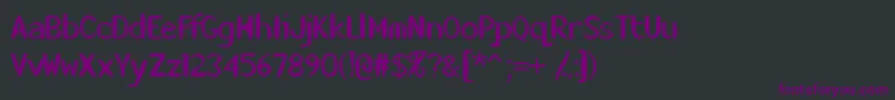 Шрифт Killerstumps – фиолетовые шрифты на чёрном фоне