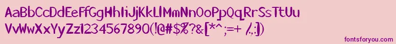 Killerstumps Font – Purple Fonts on Pink Background