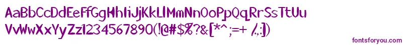 Killerstumps Font – Purple Fonts on White Background