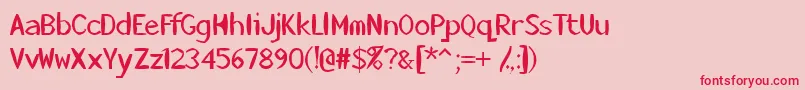 Killerstumps Font – Red Fonts on Pink Background
