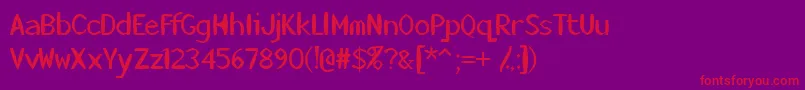 Killerstumps Font – Red Fonts on Purple Background