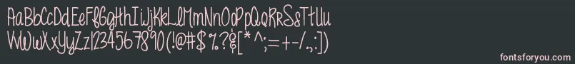 MrfFunkyfresh Font – Pink Fonts on Black Background
