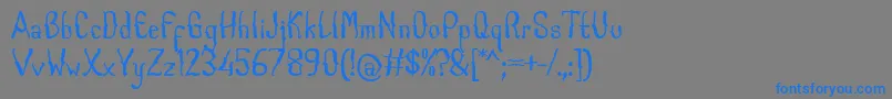 CabogeFontByOmus7ntypes Font – Blue Fonts on Gray Background