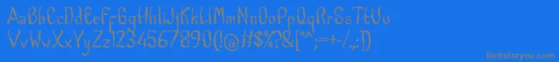 Saiba mais sobre a fonte CabogeFontByOmus7ntypes Fonte CabogeFontByOmus7ntypes – fontes cinzas em um fundo azul