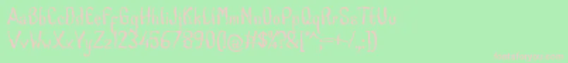 CabogeFontByOmus7ntypes Font – Pink Fonts on Green Background