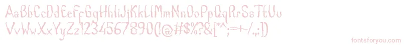 CabogeFontByOmus7ntypes-Schriftart – Rosa Schriften auf weißem Hintergrund
