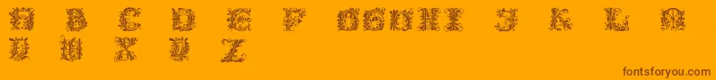 Подробнее о шрифте Flowerpower Шрифт Flowerpower – коричневые шрифты на оранжевом фоне