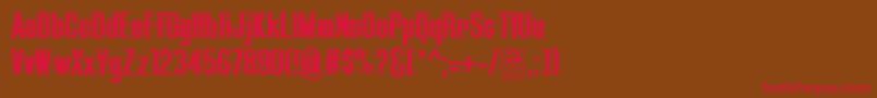 Blue.FishIrregularDemo Font – Red Fonts on Brown Background