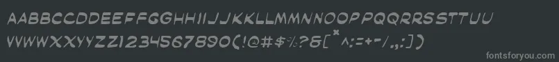 フォントMaskedMarvelLight – 黒い背景に灰色の文字