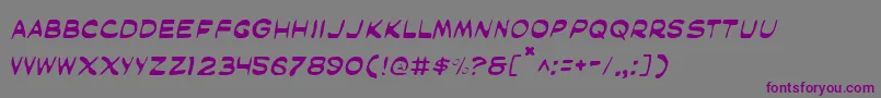 MaskedMarvelLight Font – Purple Fonts on Gray Background