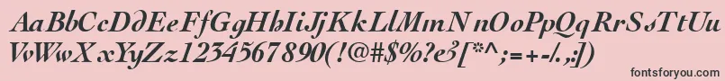 Thesisssk ffy Font – Black Fonts on Pink Background