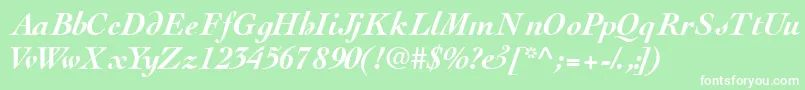 Thesisssk ffy Font – White Fonts on Green Background