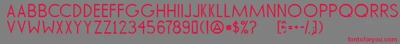 Tommy ffy Font – Red Fonts on Gray Background