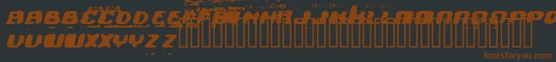 The Ultra Font – Brown Fonts on Black Background