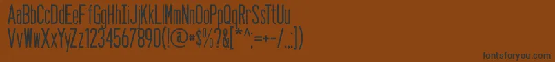 Seasans Font – Black Fonts on Brown Background