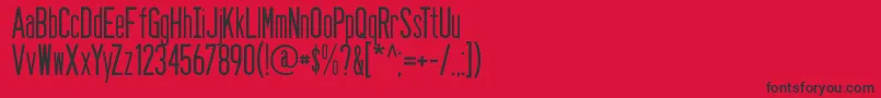 Seasans Font – Black Fonts on Red Background