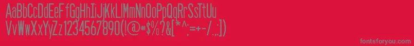 Seasans Font – Gray Fonts on Red Background