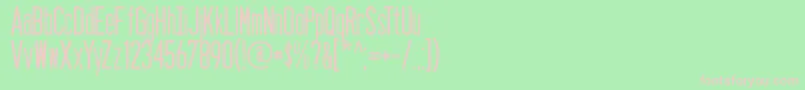 Seasans Font – Pink Fonts on Green Background