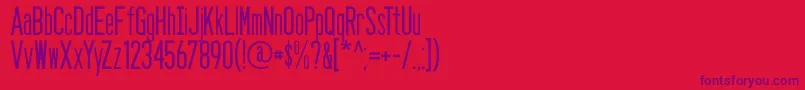 Seasans Font – Purple Fonts on Red Background