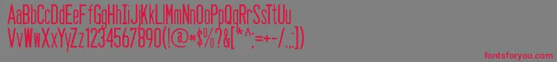 Seasans Font – Red Fonts on Gray Background