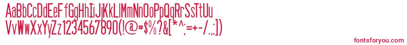 Seasans Font – Red Fonts on White Background
