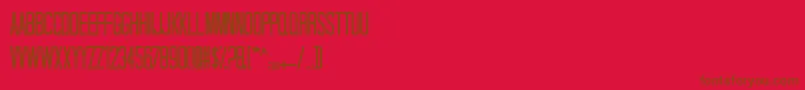 Talldark Font – Brown Fonts on Red Background