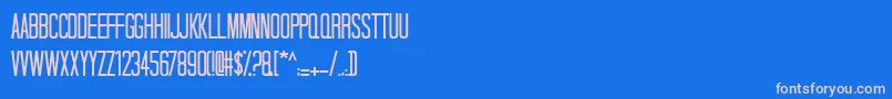 Talldark Font – Pink Fonts on Blue Background