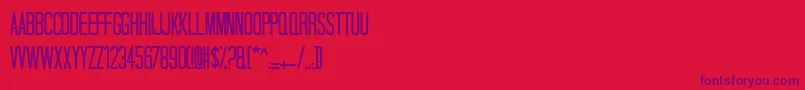 Talldark Font – Purple Fonts on Red Background